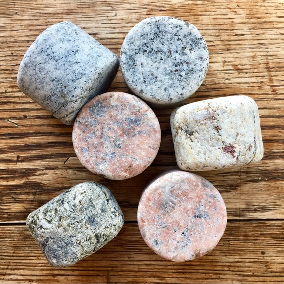 Other - Granite Whiskey Cocktail Chilling Stone (Set of 6)
